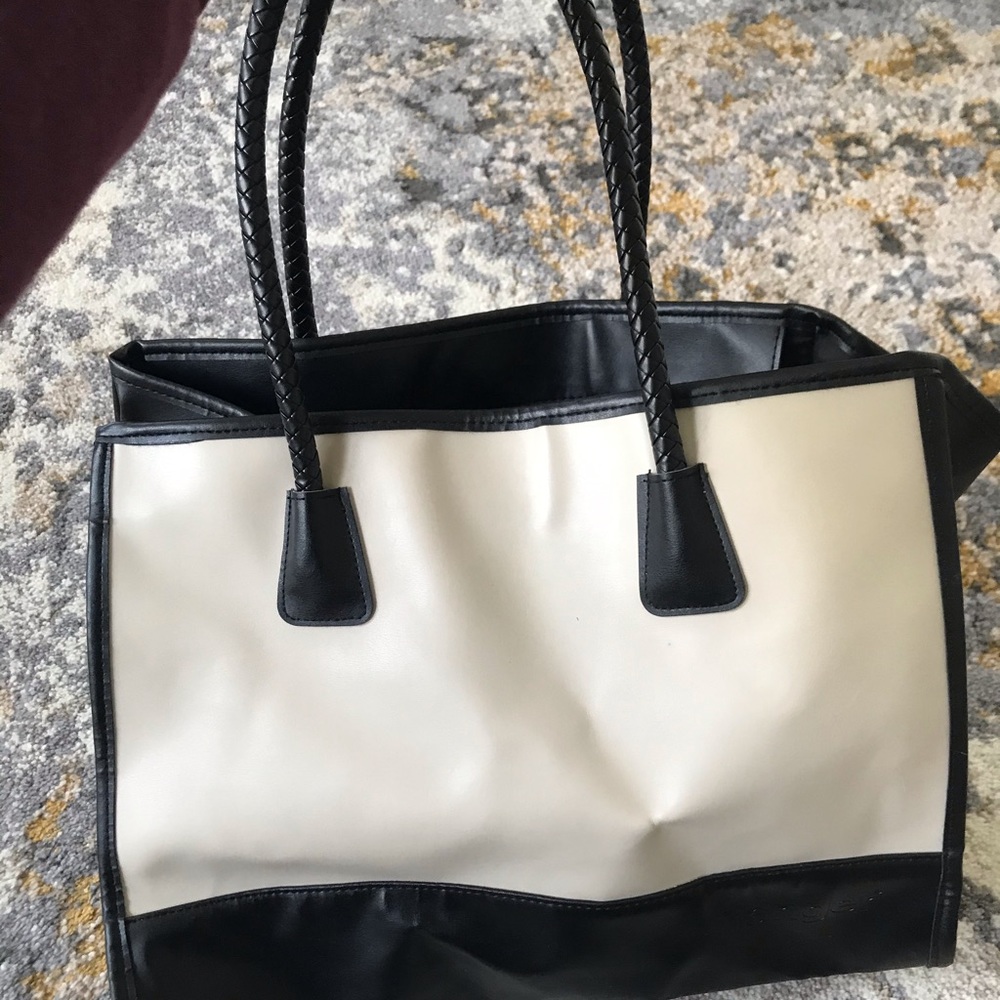White and black bag